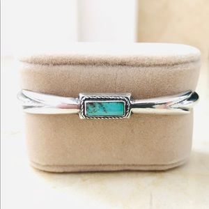 Turquoise and Sterling Silver Cuff